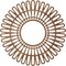Ekena Millwork Cornelius Wood Fretwork Pierced Ceiling Medallion, Walnut, 24"OD x 8 7/8"ID x 3/8"T CMWP24X0375CRWA - alternate 4
